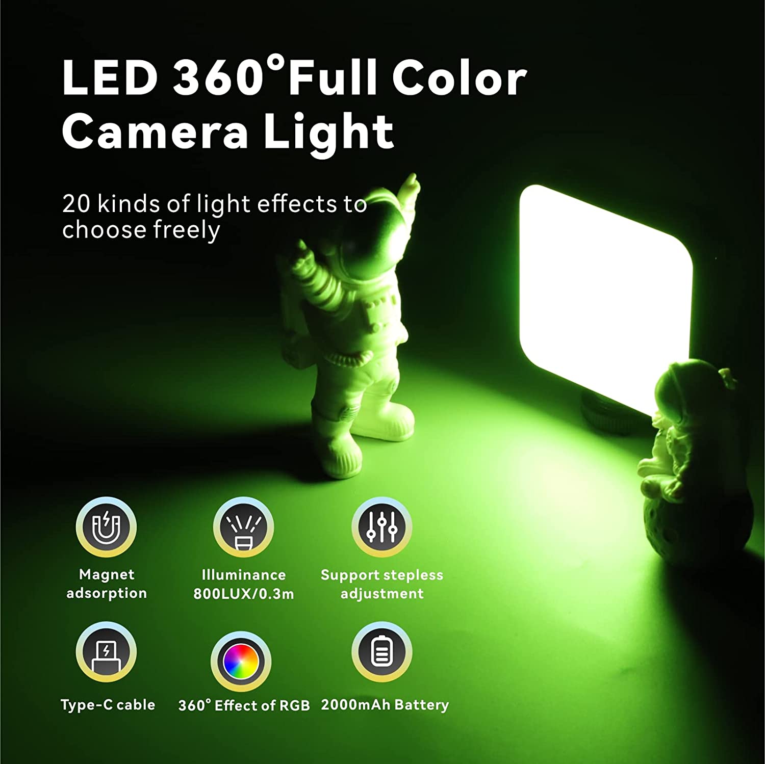 RGB 360°Full Color Video Lights