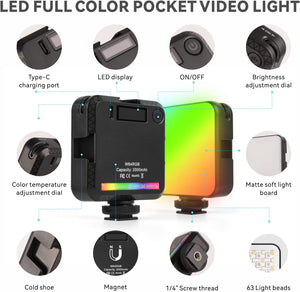 RGB 360°Full Color Video Lights